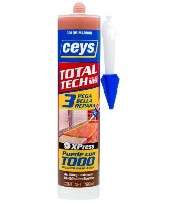 Adhesivo sellador 290ml Marrón CEYS Total Tech