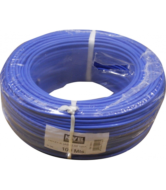 Cable hilo flexible 2,5mm 100 mt azul. CEMI