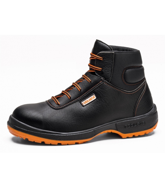 Bota T42 S2  Puntera/plantilla Metal haya Piel Negro. ROBUSTA