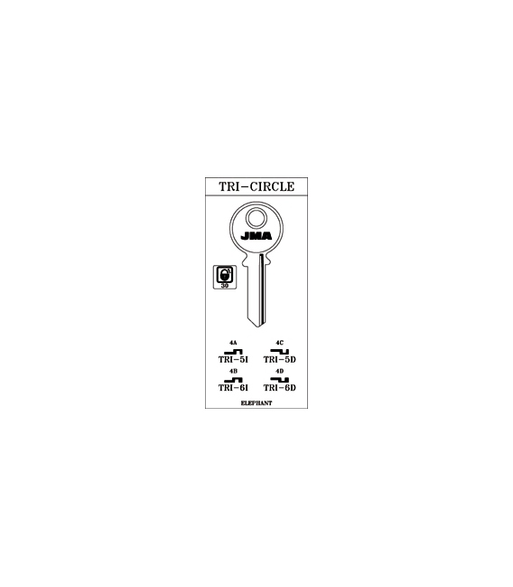 LLAVE ACERO JMA TRI-6D