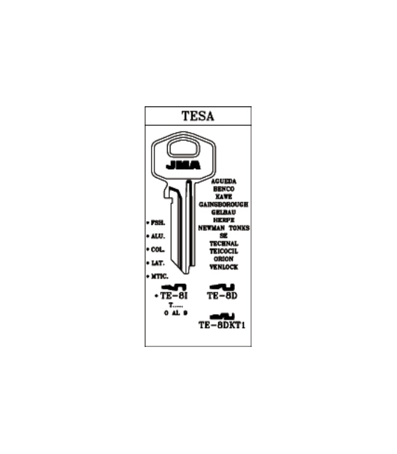 LLAVE ALUMINIO JMA TE-8I VERDE