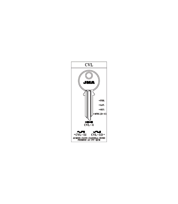 LLAVE ALUMINIO JMA CVL-5D AZUL