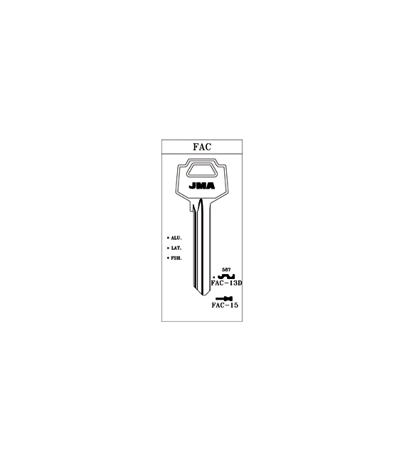 LLAVE ALUMINIO JMA FAC-13D LILA