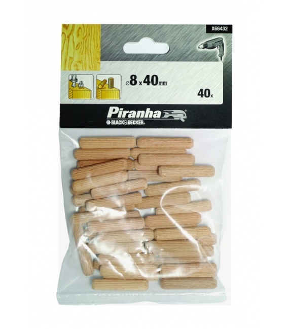 ESPIGA ENSAMBLAR 08x40 MM 40 PZ