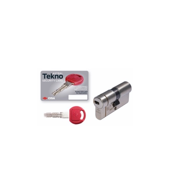 Cilindro de seguridad latón 30xx30mm Tekno Pro CISA