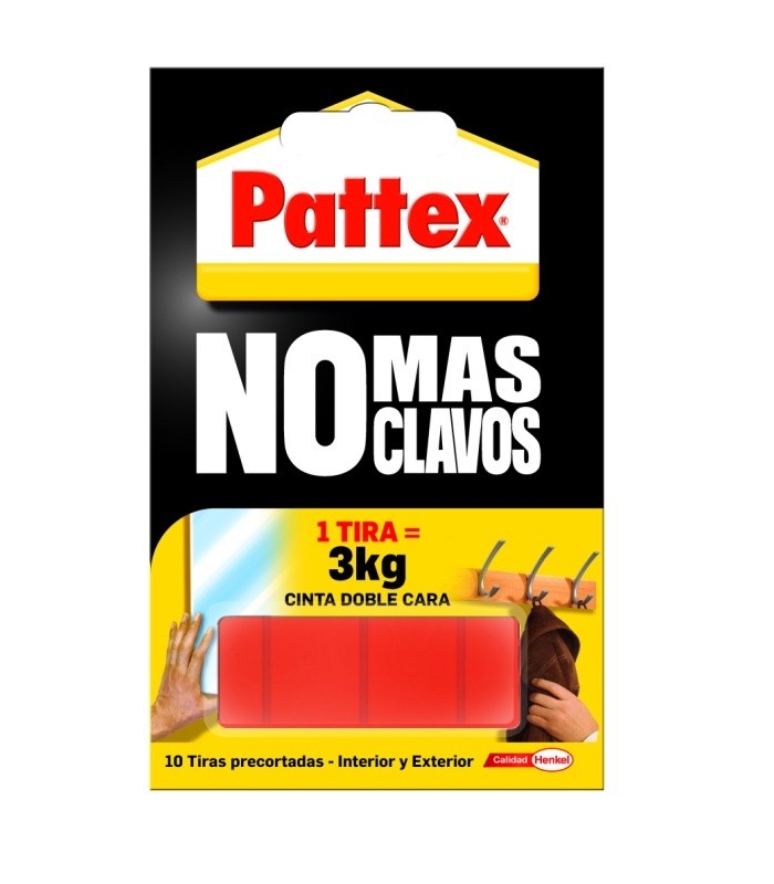 Comprar Cinta adhesiva PATTEX No más clavos, doble cara Online - Bricovel