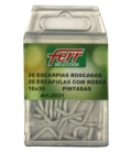 ESCARPIA FIJ ROSCA 17x 40MM ACERO 15 PZ