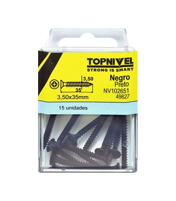 TORNILLO R MAD. 03,5x35MM ACERO 15 PZ