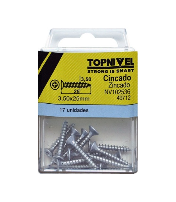 TORNILLO R MAD. 03,5x025MM ACERO 17 PZ