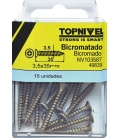 TORNILLO R MAD. 03,50X35MM ACERO 15 PZ