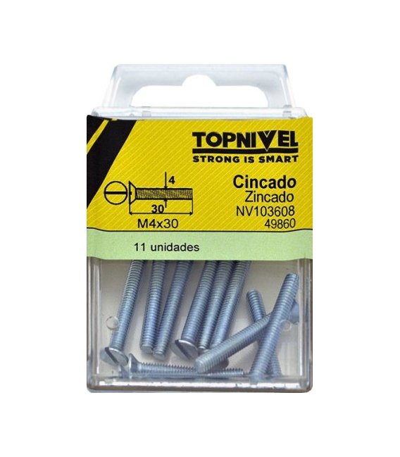 TORNILLO R METR. M4X30MM ACERO 11 PZ