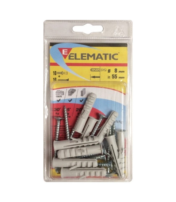 TACO CLAVABLE N10 NYL 4 PZ ELEMATIC 5659