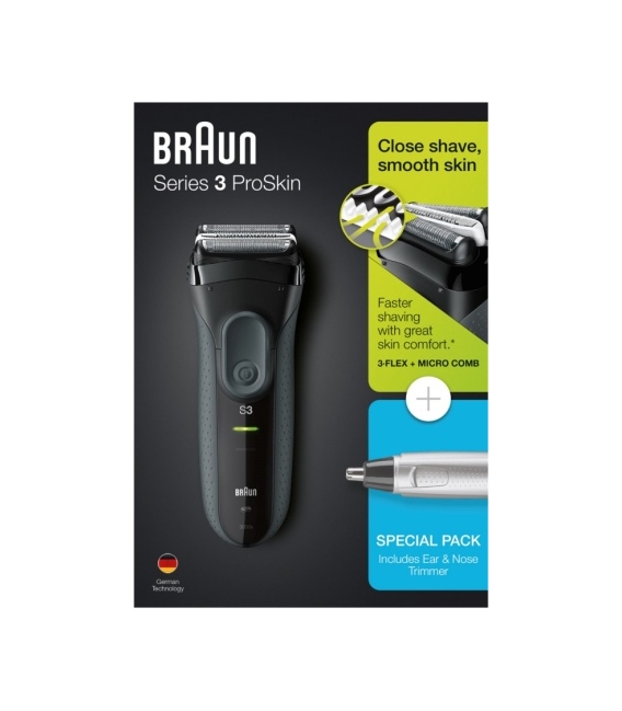 Afeitadora sin cable BRAUN 3000 Serie 3 +