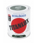 Esmalte acrilico mate al agua ecologico verde mayo 02t055934 750 ml. TITANLUX