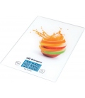 Balanza cocina electrónica LCD 20KG 29X5X21cm cristal. ORBEGOZO