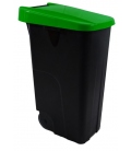 Contenedor basura con ruedas verde 85LT. DENOX