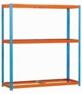 Estantería de media carga KIT ECOFORTE 1504-3 AZUL/NARANJA