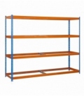 Estantería de media carga Kit Ecoforte 1506-4 Azul/Naranja. SIMONRACK