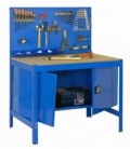 Banco de trabajo Kit Simonwork BT2 Locker 900 Azul/Madera. SIMONRACK