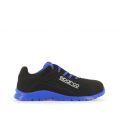 Zapato de seguridad T40 Practice malla transpirable negra/azul. SPARCO