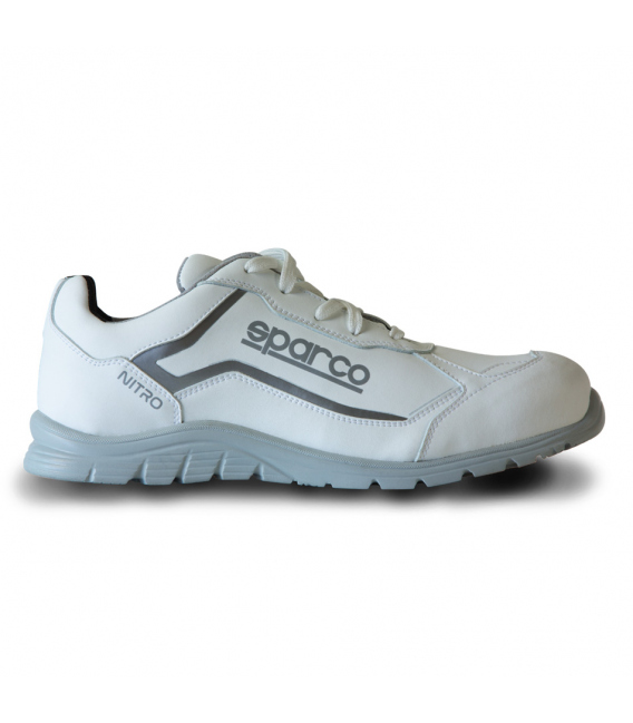 Zapato de seguridad T38 Blanca piel Nitro. SPARCO