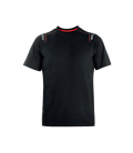 Camiseta trabajo S técnica algodón elastano mango corta negra T-shirt tech. SPARCO