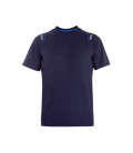 Camiseta trabajo S técnica algodón elastano manga corta azul navy T-shirt tech stretch. SPARCO