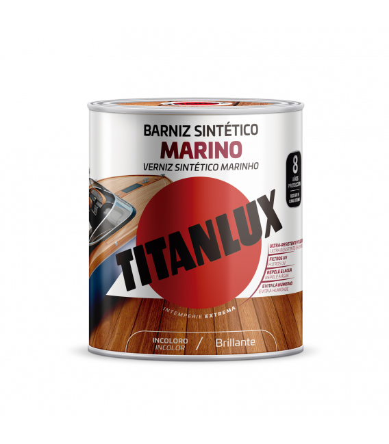 Barniz madera incoloro 750ml TITANLUX Marino