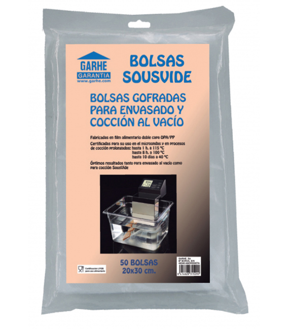 BOLSA VACIO COCCION 20X30CM SOUSVIDE 50 