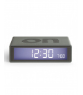 Reloj despertador color gris oscuro LEXON FLIP COLOR. LCD