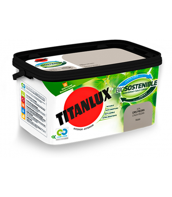 Pintura plástica blanco roto biosostenible 4LT TITANLUX