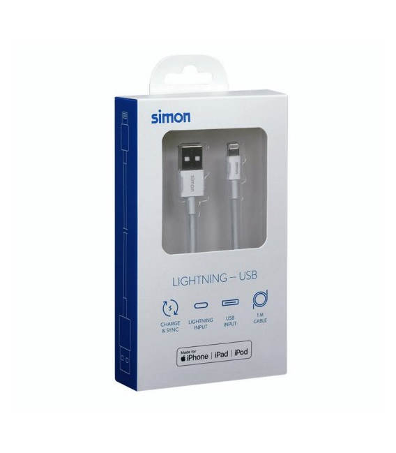 Cable lightning a USB 2.0 Macho/macho SIMON