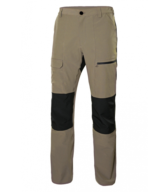 Pantalón de trabajo XXL 86% polietileno 14% elastano beige/negro Trekking Stretch. VELILLA