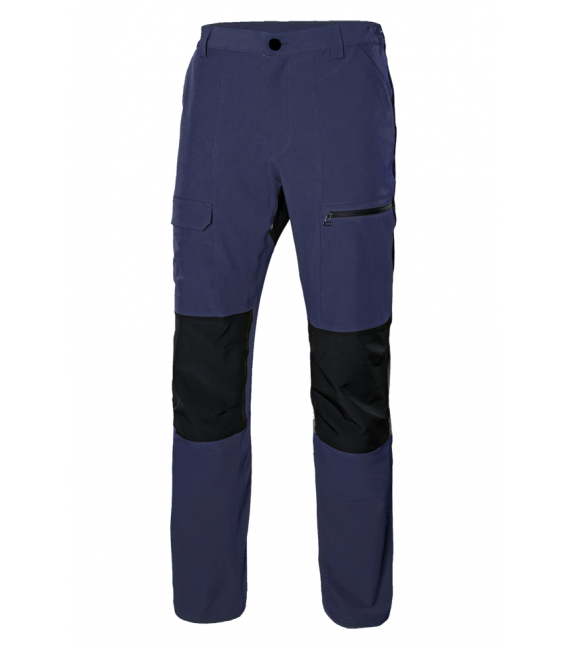 Pantalón de trabajo 3XL 86% polietileno 14% elastano azul/negro Trekking Stretch. VELILLA