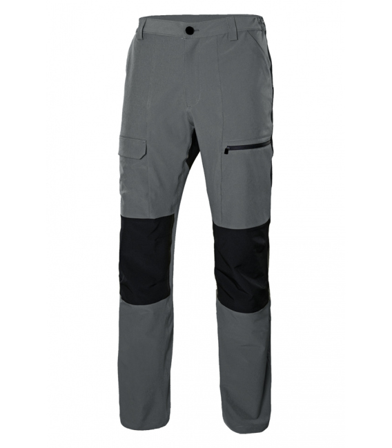 Pantalón de trabajo M 86% polietileno 14% elastano gris/negro Trekking Stretch. VELILLA