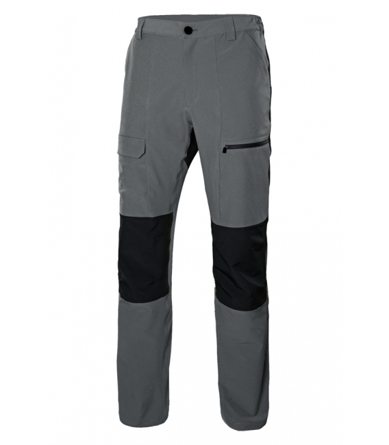 Pantalón de trabajo 3XL 86% polietileno 14% elastano gris/negro Trekking Stretch. VELILLA