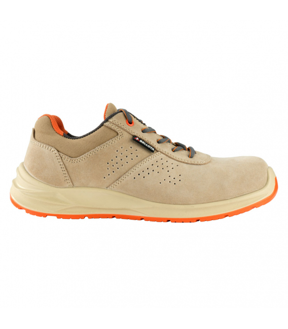 Zapato de seguridad T39 S1P serraje beige Flex. BELLOTA