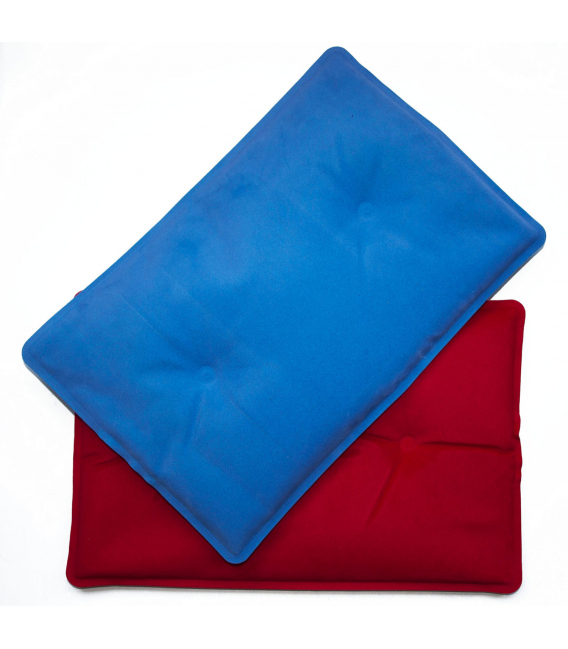 Bolsa de agua caliente 20x30cm azul/rojo frío/calor. DINTEX