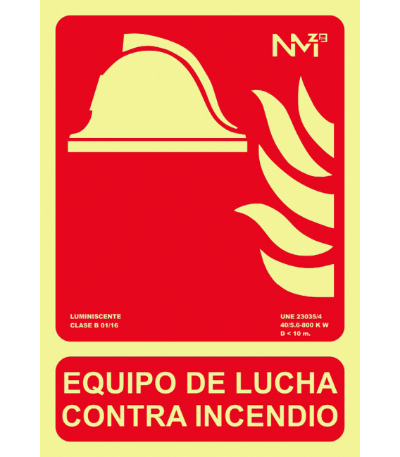 SEÑAL EQUIPO CONTRA INCENDIO R