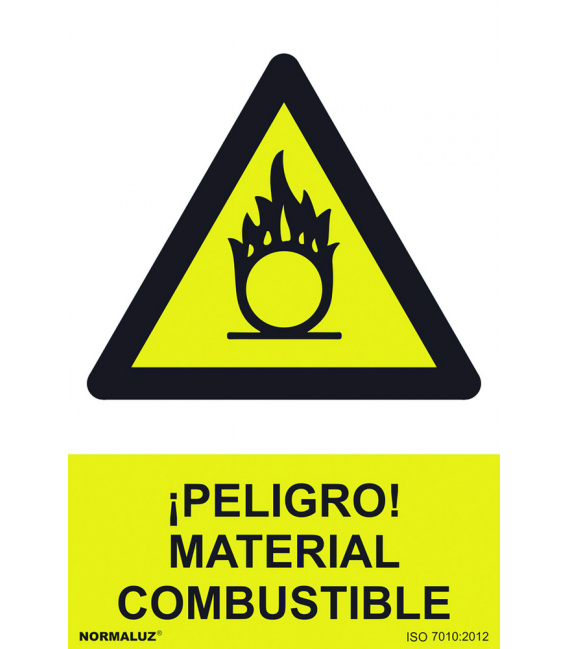 PELIGRO MATERIAL COMBUSTIBLE R
