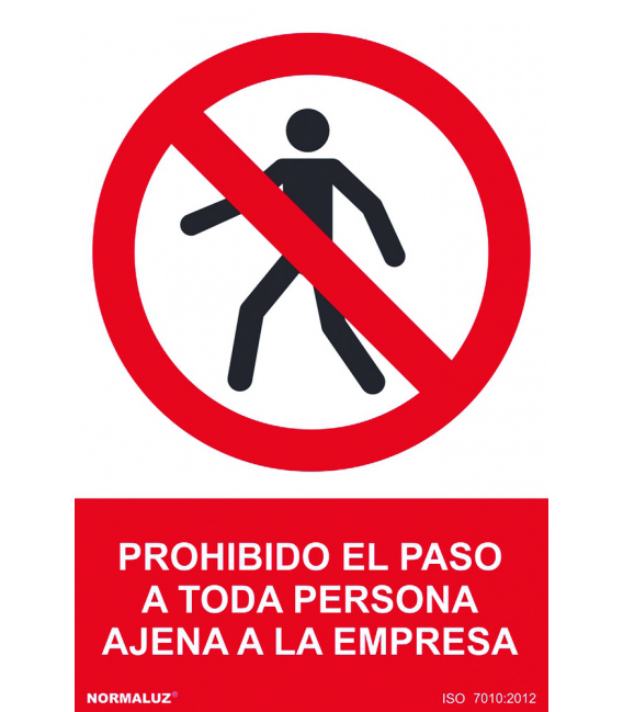 PROHIB. PASO PERSO AJENA EMPRE