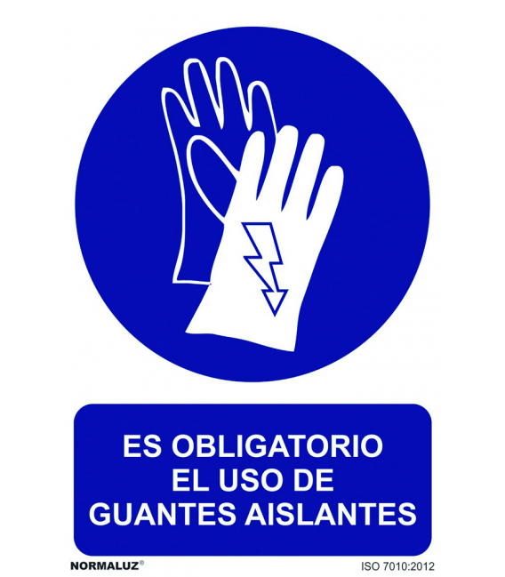 USO OBLIGATORIO  GUANTES AISLA