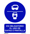 USO OBLIGATORIO  GAFAS PANTALL