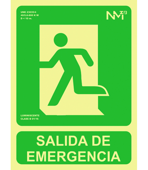 SALIDA DE EMERGENCIA IZQUIERDA