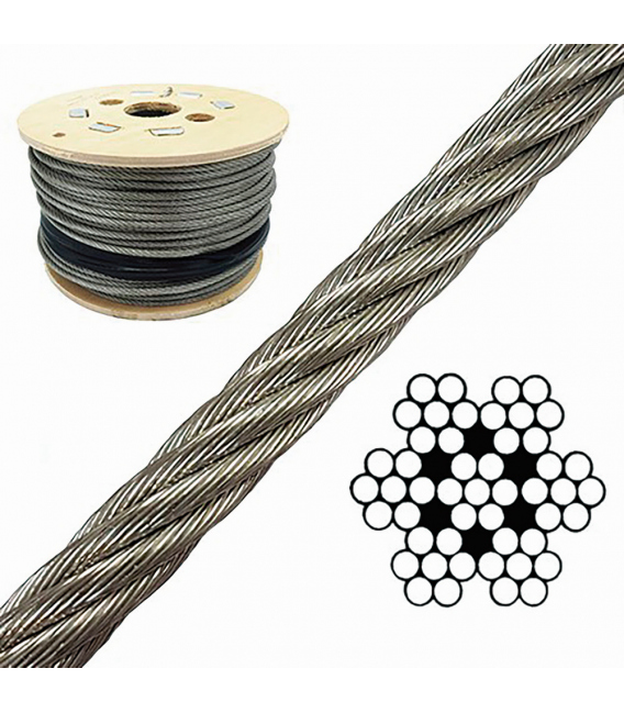 CABLE AC GALVANIZADO 7X7+0  Ø