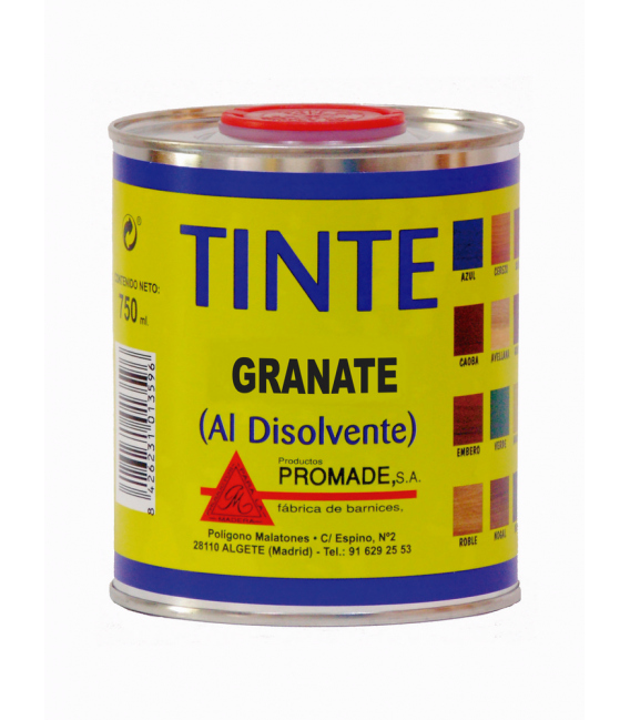 Tinte al disolvente color granate ATIN194 750 ml. PROMADE