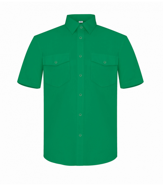 CAMISA TERGAL M CORTA VERDE 38