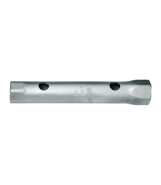 Llave de tubo 26 r ancho de llave 25 x 28 mm long. 195 mm diám. Perforación 16,5 mm cromada. GEDORE