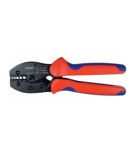 Alicates de engarce PreciForce adecuados para conectores abiertos. KNIPEX