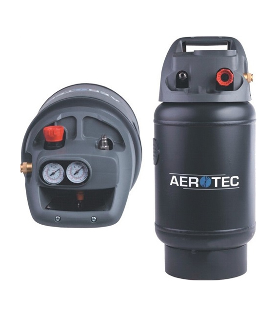 Deposito aire compresor portatil 14lt 10bar 240x240x500mm. AEROTEC